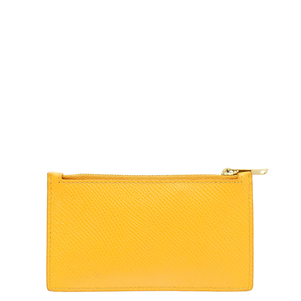 Celine Mustard Zipped Compact Card Holder-Celine-THE CLOSET