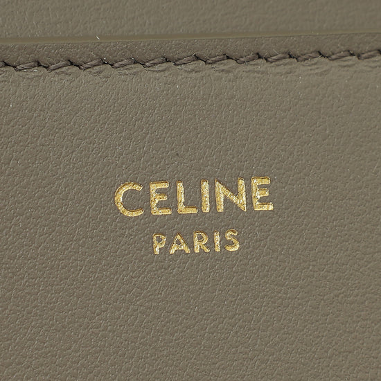 Celine Taupe Triomphe Compact Wallet