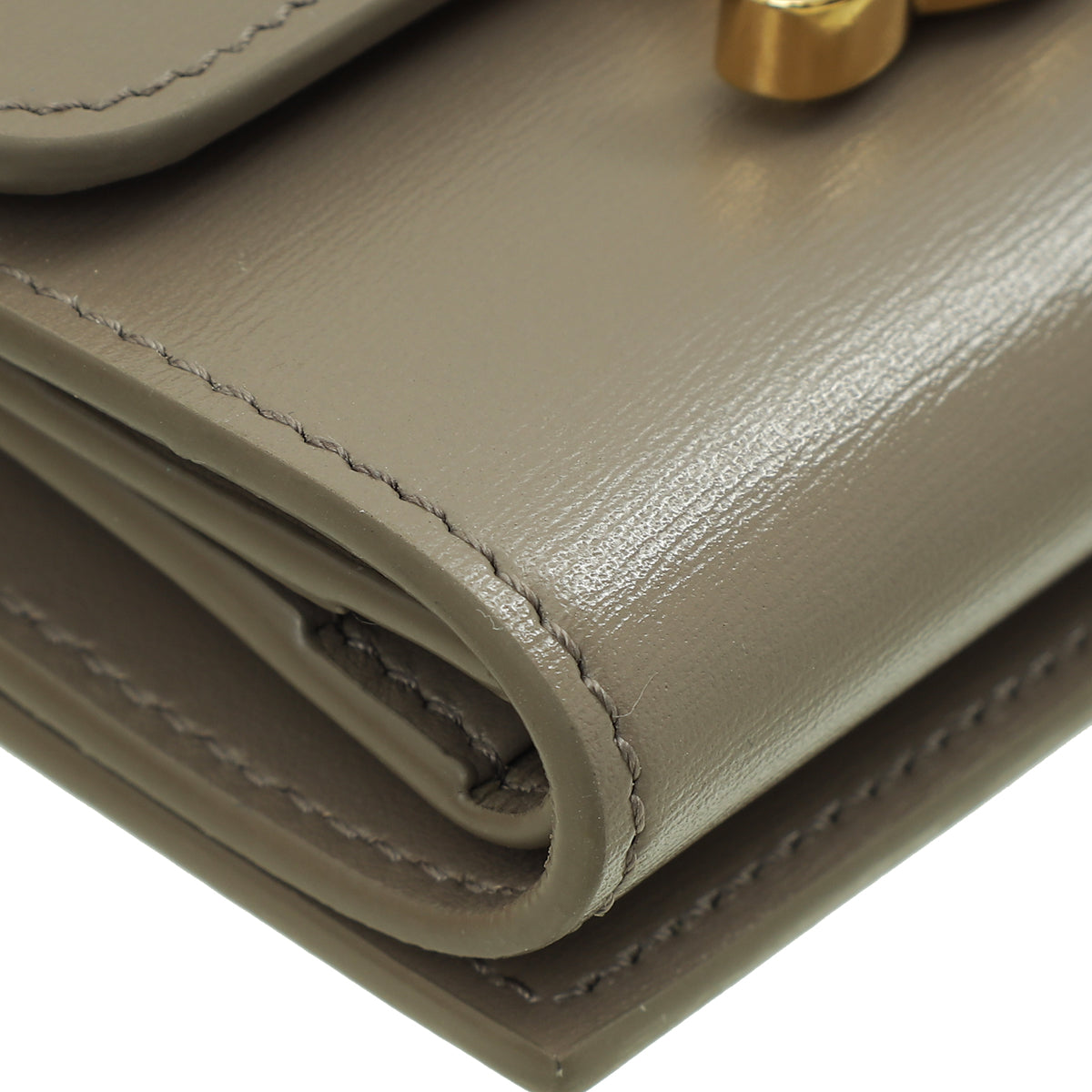 Celine Taupe Triomphe Compact Wallet