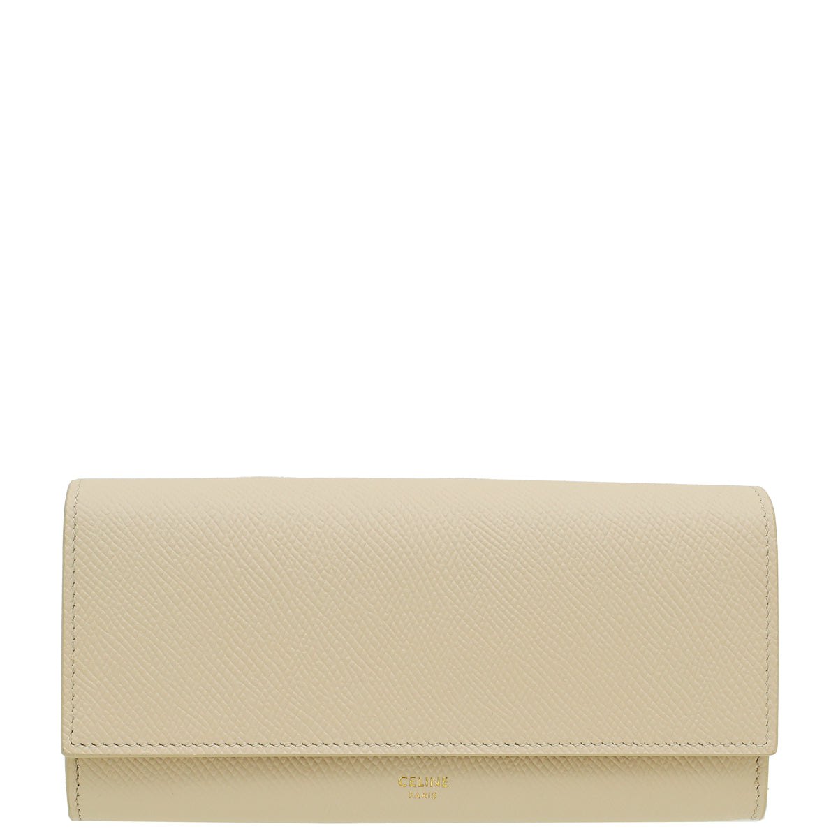 Celine Powder Beige Flap Long Wallet-Celine-THE CLOSET