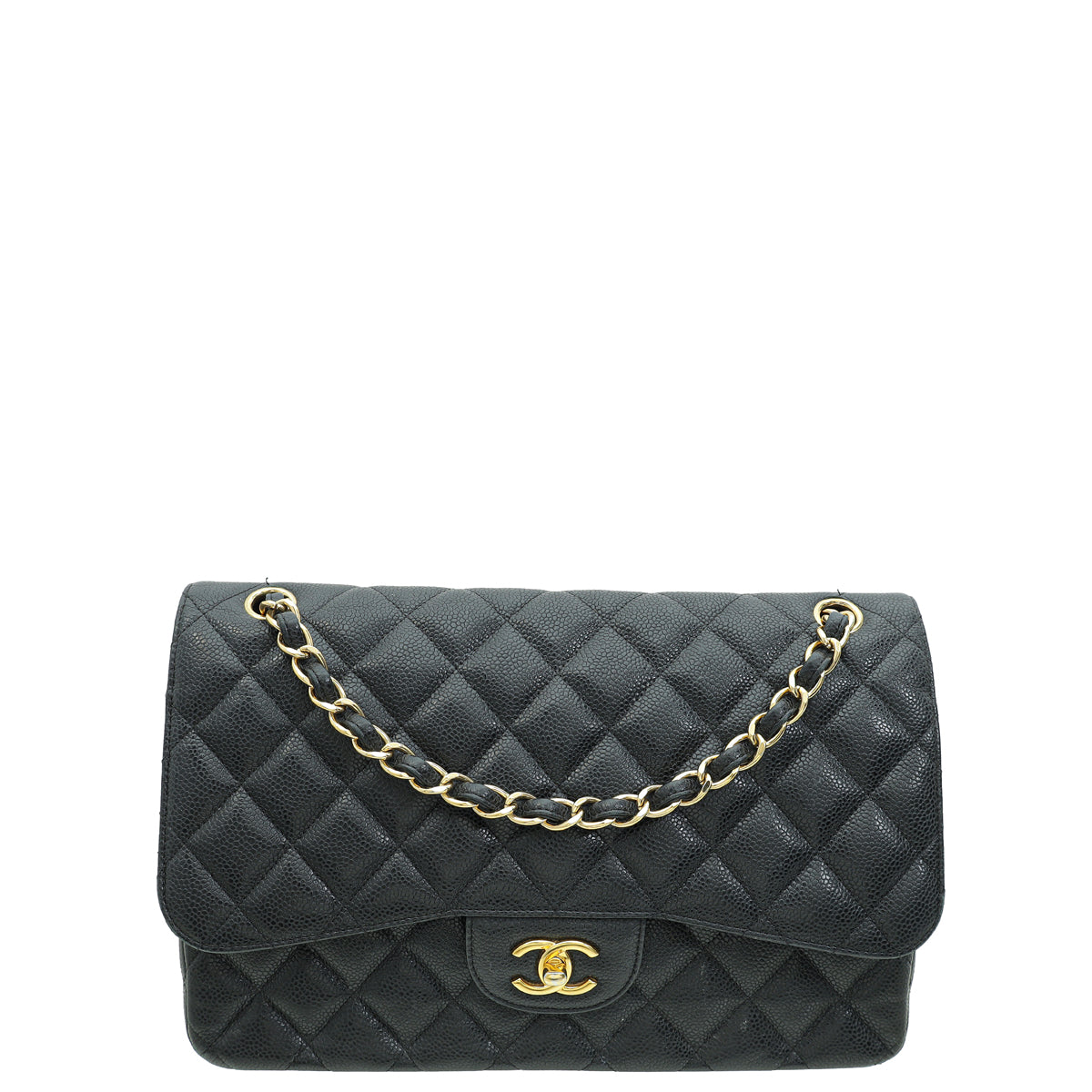 Chanel Black Classic Double Jumbo Flap Bag