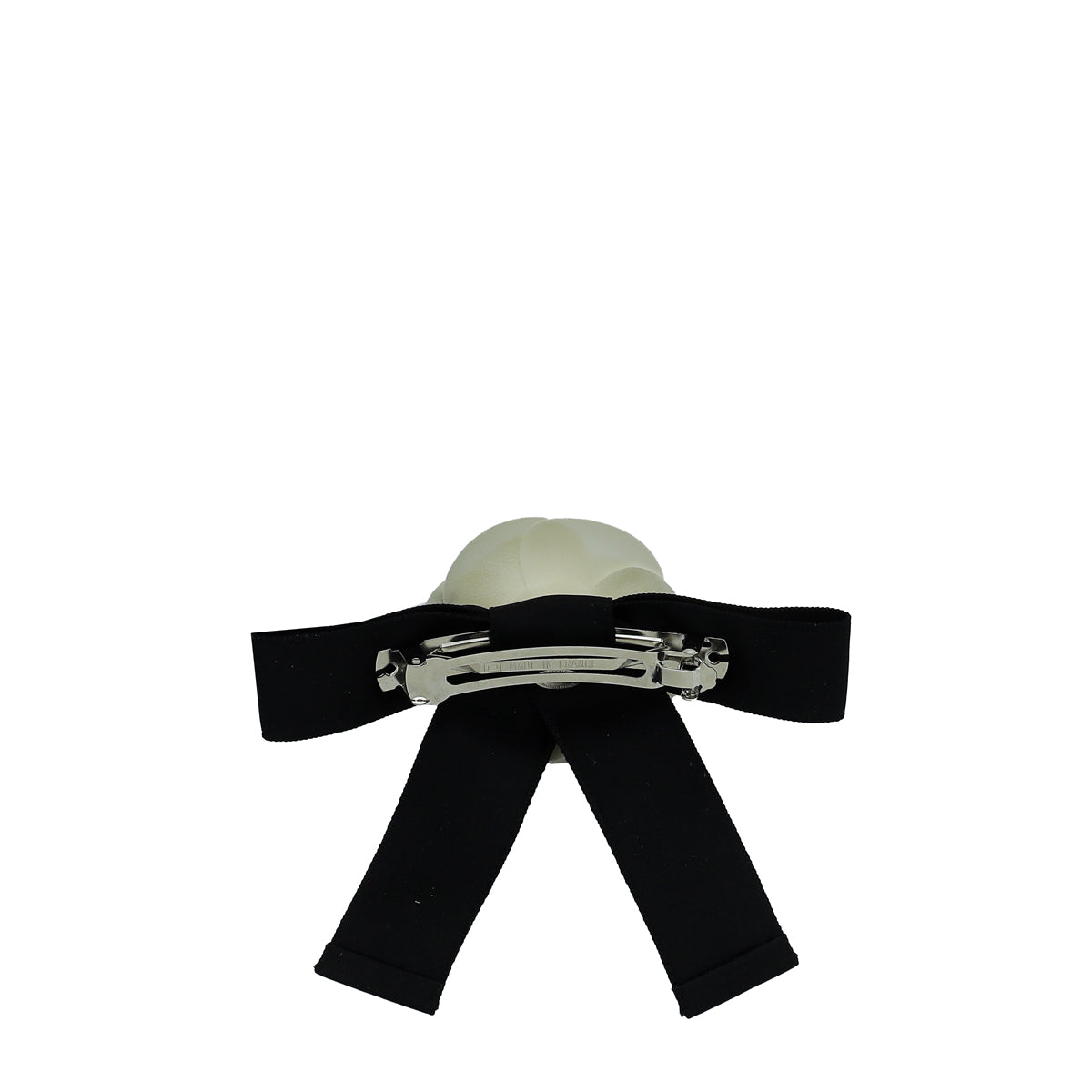 Chanel Bicolor CC Camellia Flower Bow Hair Clip-Chanel-THE CLOSET