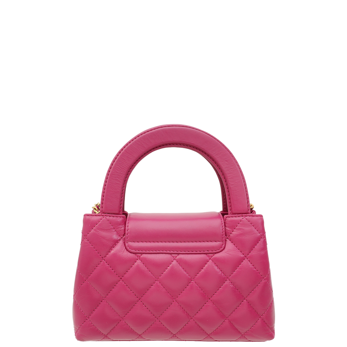 Chanel Fuchsia CC Mini Kelly Quilted Bag