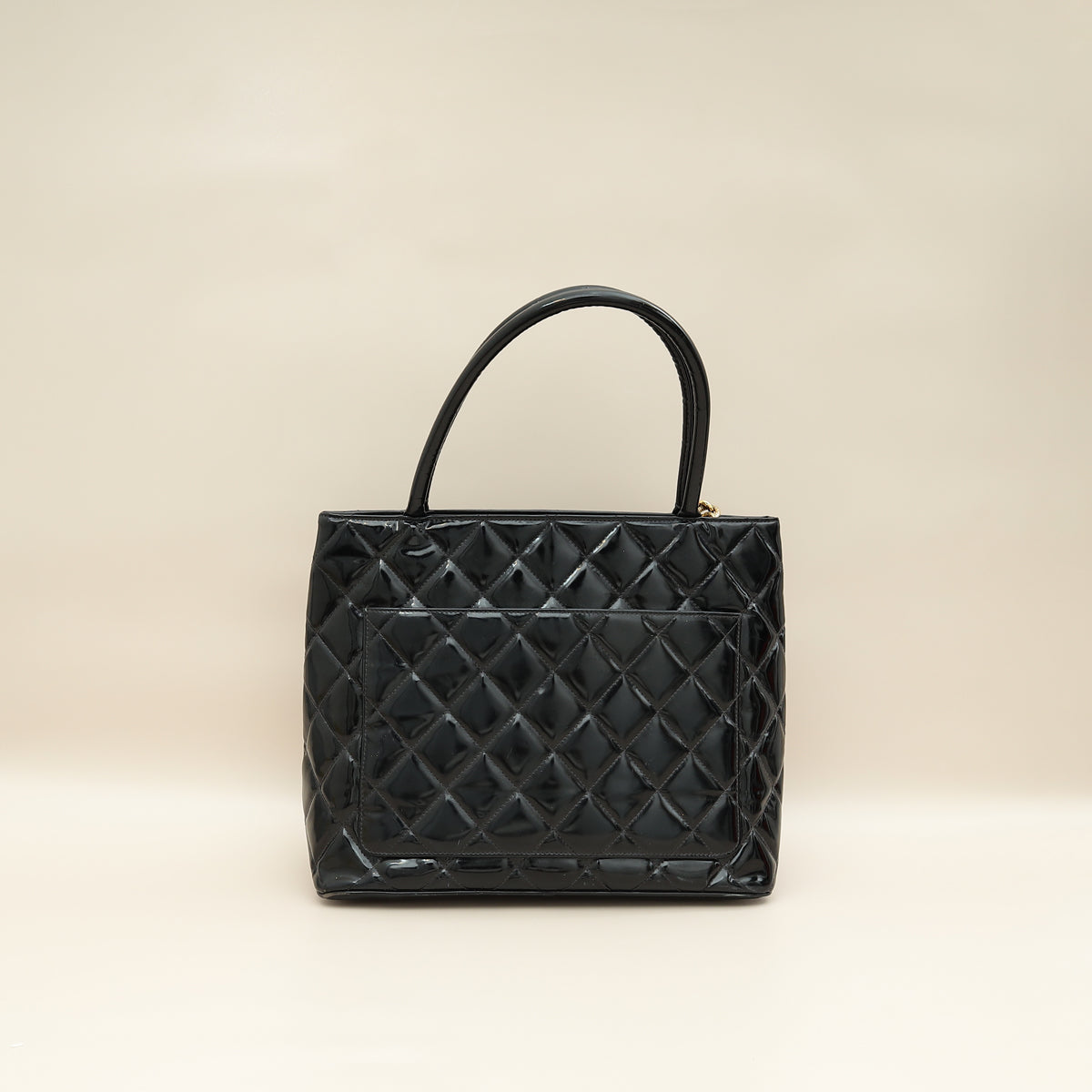 Chanel Black CC Vintage Cambon Tote Bag