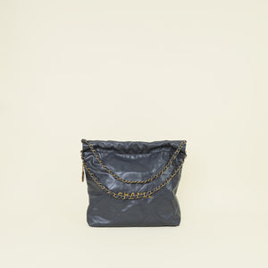 Chanel Grey 22 Handbag