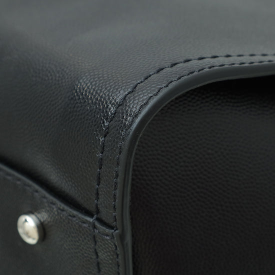 Chanel Black CC Deauville Studded Medium Bag