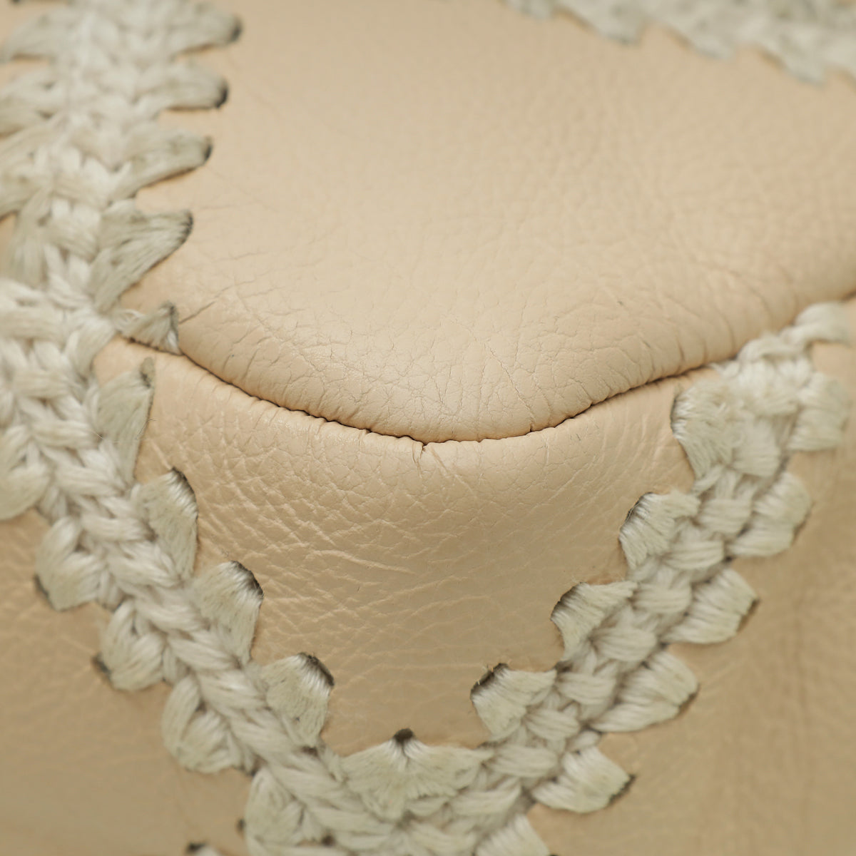 Chanel Beige CC Crochet Chanel 19 Flap Bag