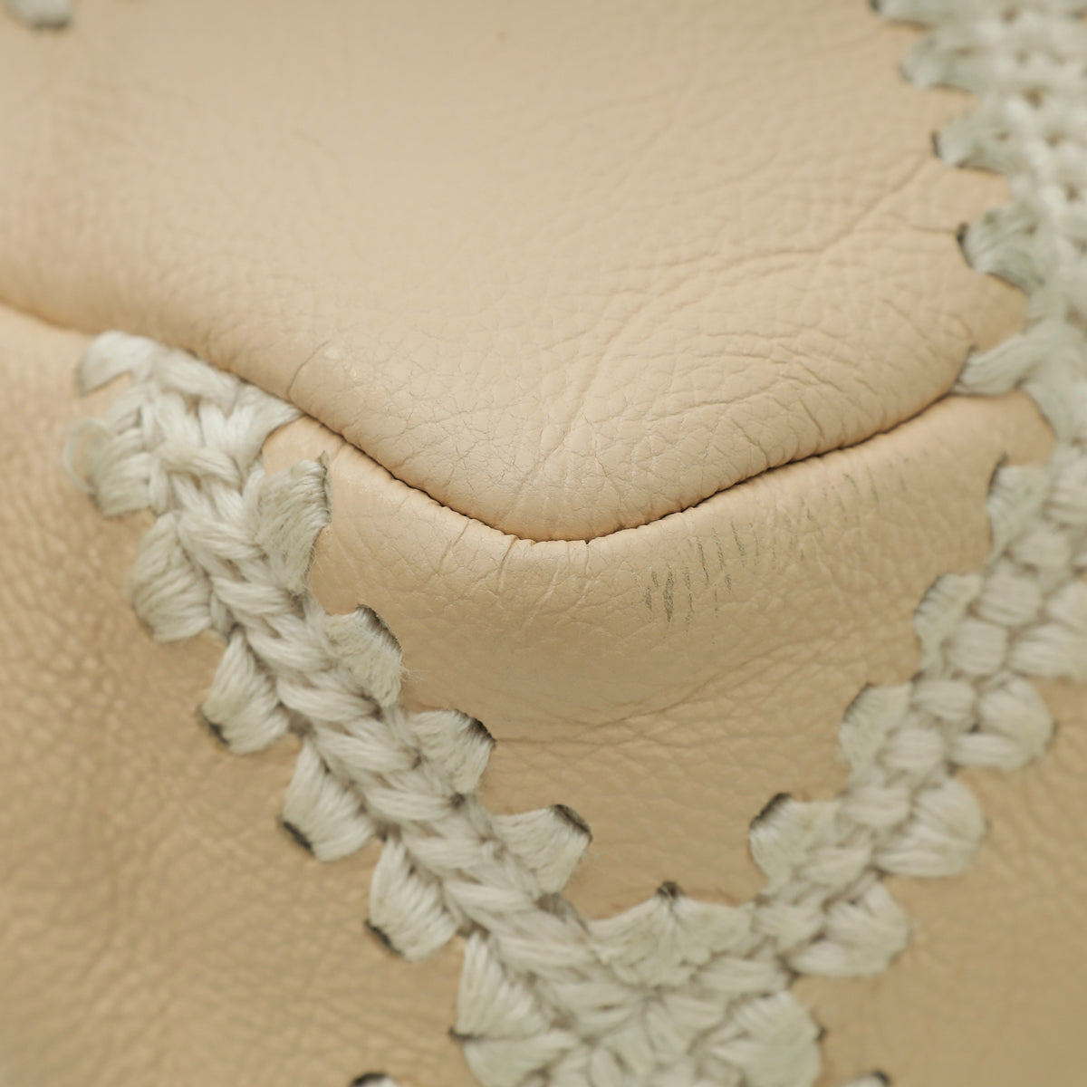 Chanel Beige CC Crochet Chanel 19 Flap Bag