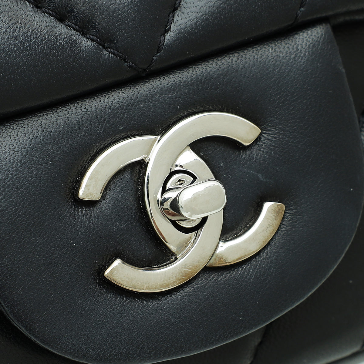 Chanel Black Chevron Classic Maxi Single Flap Bag