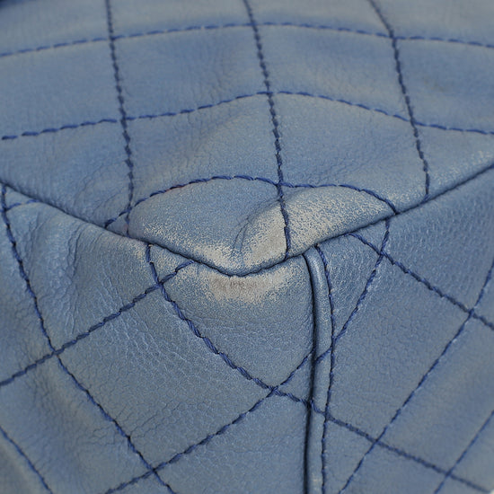 Chanel Blue Classic Jumbo XL Flap Maxi Bag