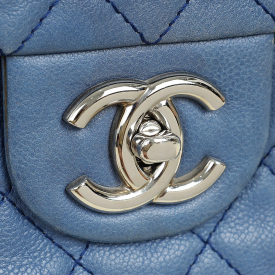 Chanel Blue Classic Jumbo XL Flap Maxi Bag