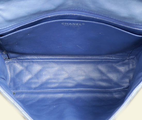 Chanel Blue Classic Jumbo XL Flap Maxi Bag