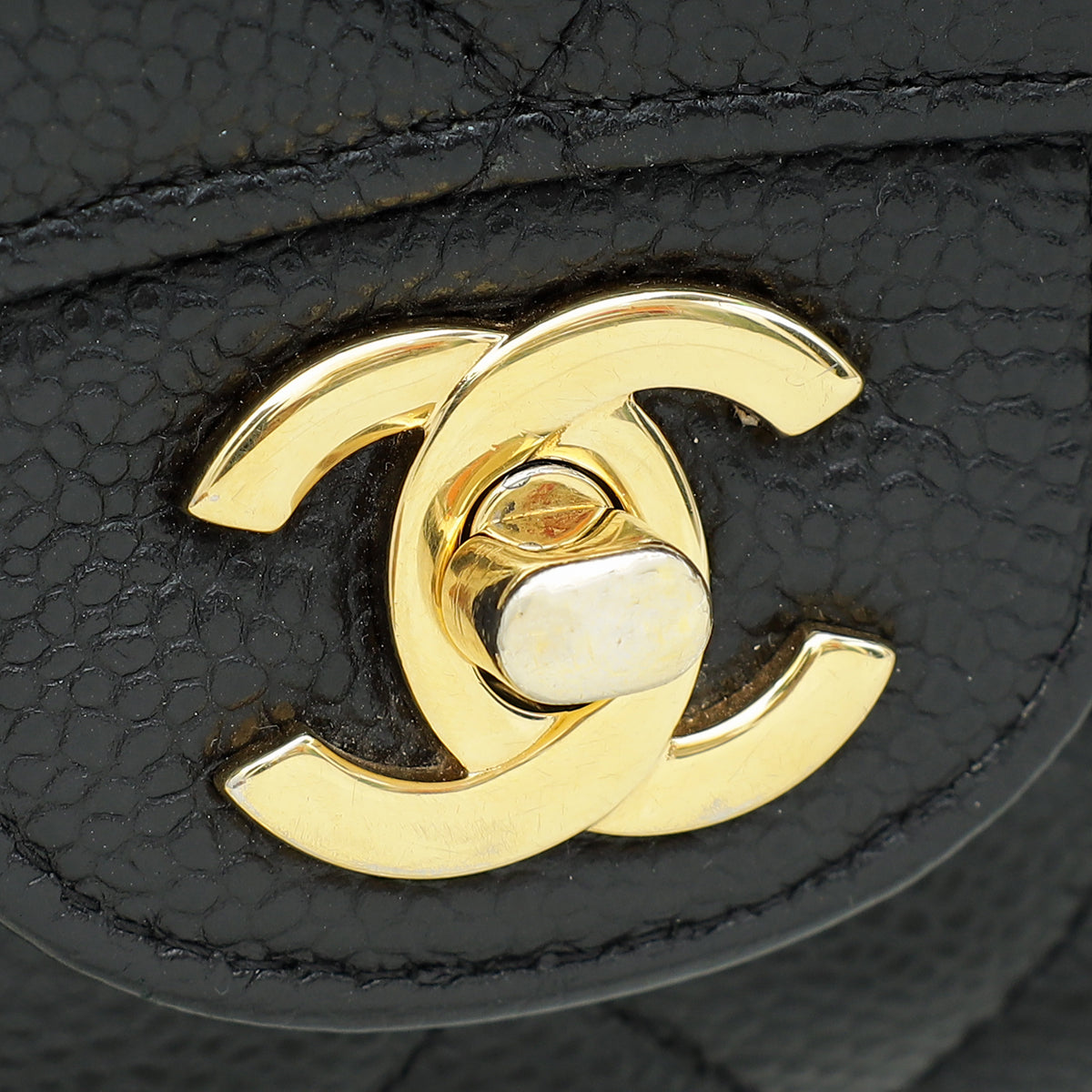Chanel Black Classic Double Flap Medium Bag