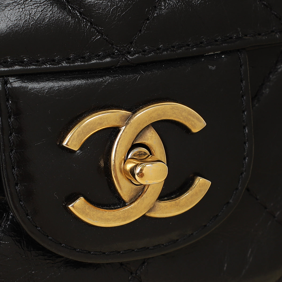 Chanel Black CC Bubble Large Messenger Flap Bag-Chanel-THE CLOSET