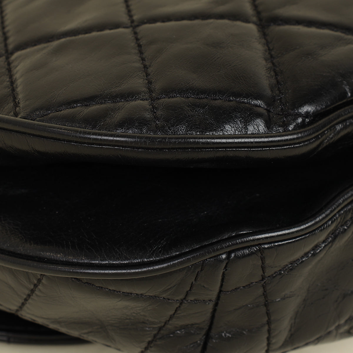 Chanel Black CC Bubble Large Messenger Flap Bag-Chanel-THE CLOSET