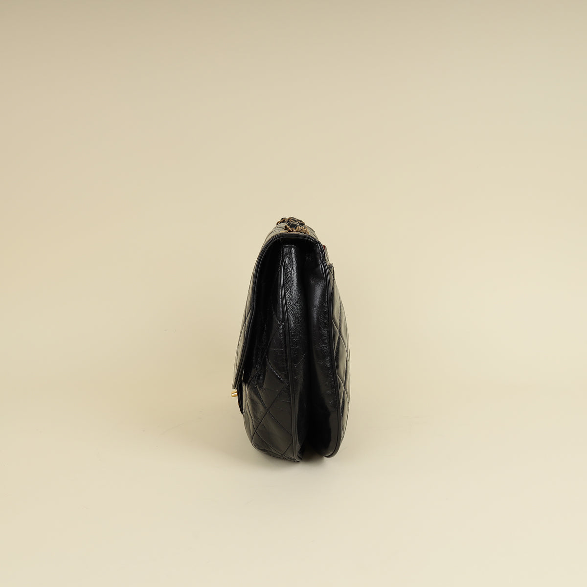 Chanel Black CC Bubble Large Messenger Flap Bag-Chanel-THE CLOSET