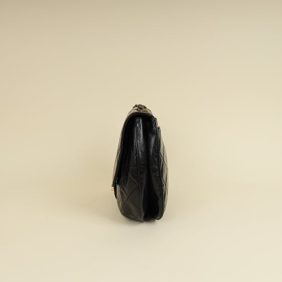 Chanel Black CC Bubble Large Messenger Flap Bag-Chanel-THE CLOSET