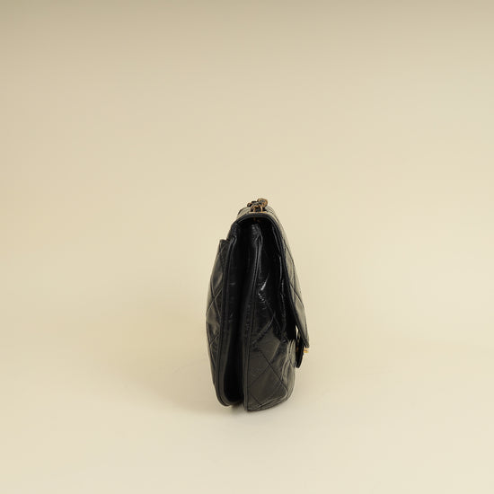 Chanel Black CC Bubble Large Messenger Flap Bag-Chanel-THE CLOSET