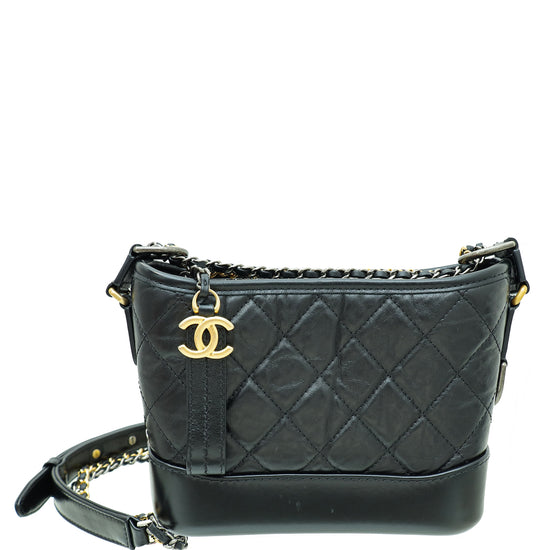 Chanel Black CC Gabrielle Small Hobo Small Bag