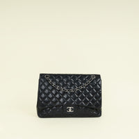 Chanel Black CC Classic Single Flap Maxi Bag