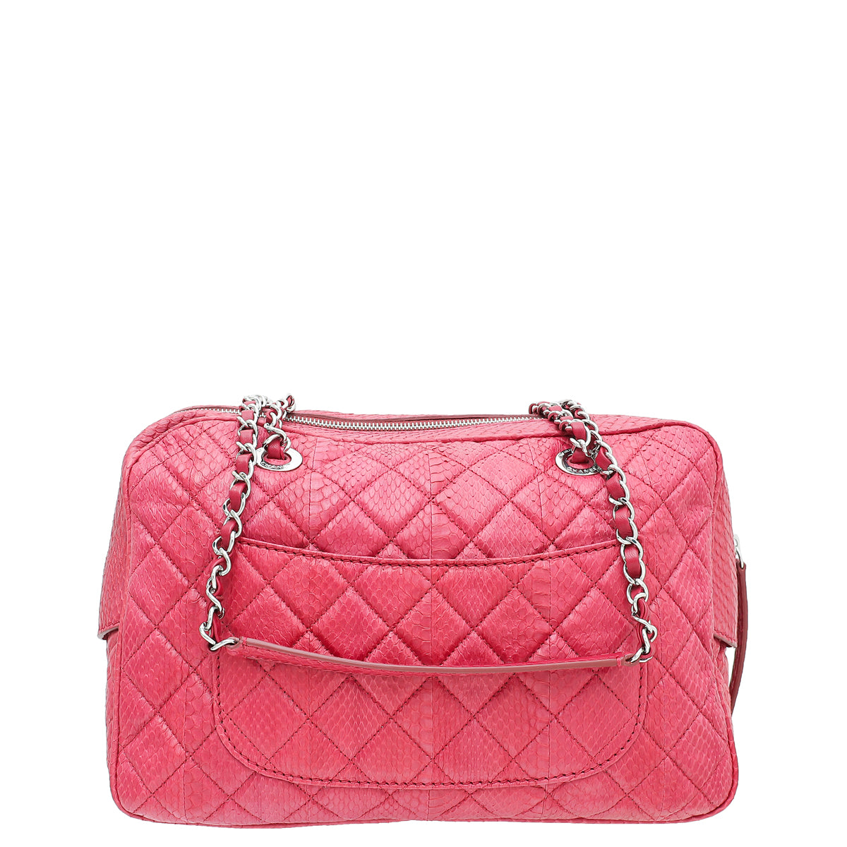 Chanel Fuchsia CC Python Camera Case Large Bag-Chanel-THE CLOSET