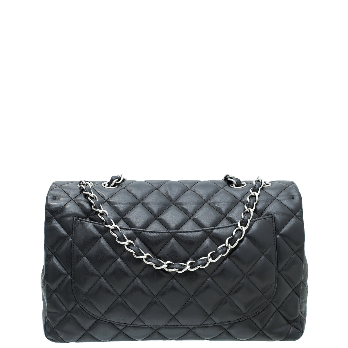 Chanel Black CC Classic Single Flap Jumbo Bag-Chanel-THE CLOSET