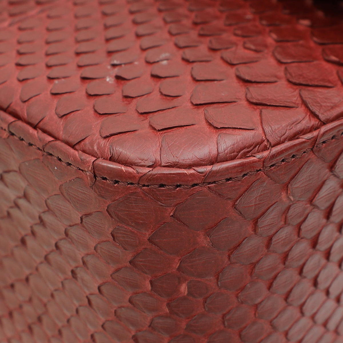 Python Burgundy Chanel Burgundy Python CC Classic Double Flap Medium Bag – THE CLOSET