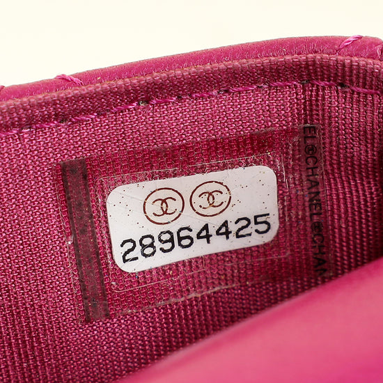 Chanel Fuchsia Mini Waist & Coin Purse Bag
