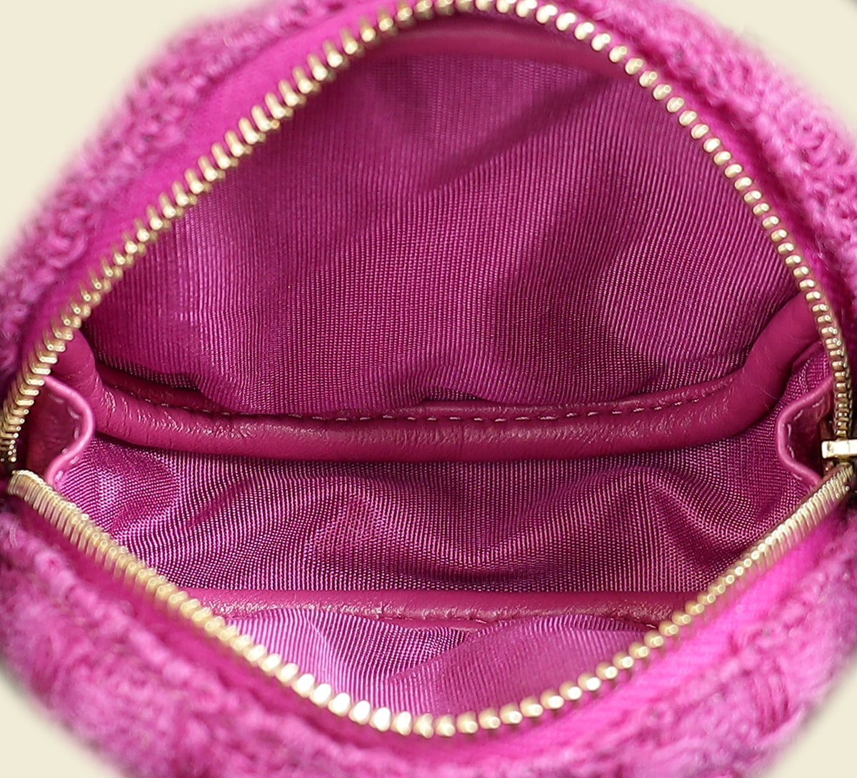 Chanel Fuchsia Mini Waist & Coin Purse Bag