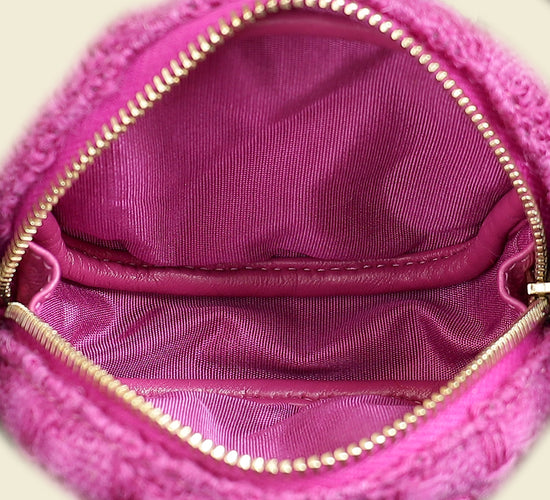 Chanel Fuchsia Mini Waist & Coin Purse Bag