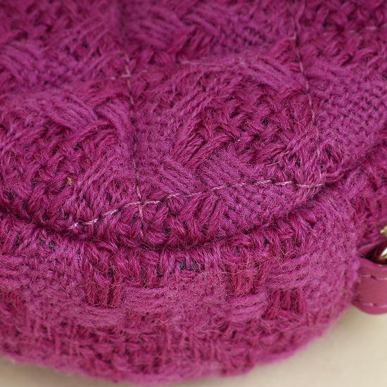 Chanel Fuchsia Mini Waist & Coin Purse Bag
