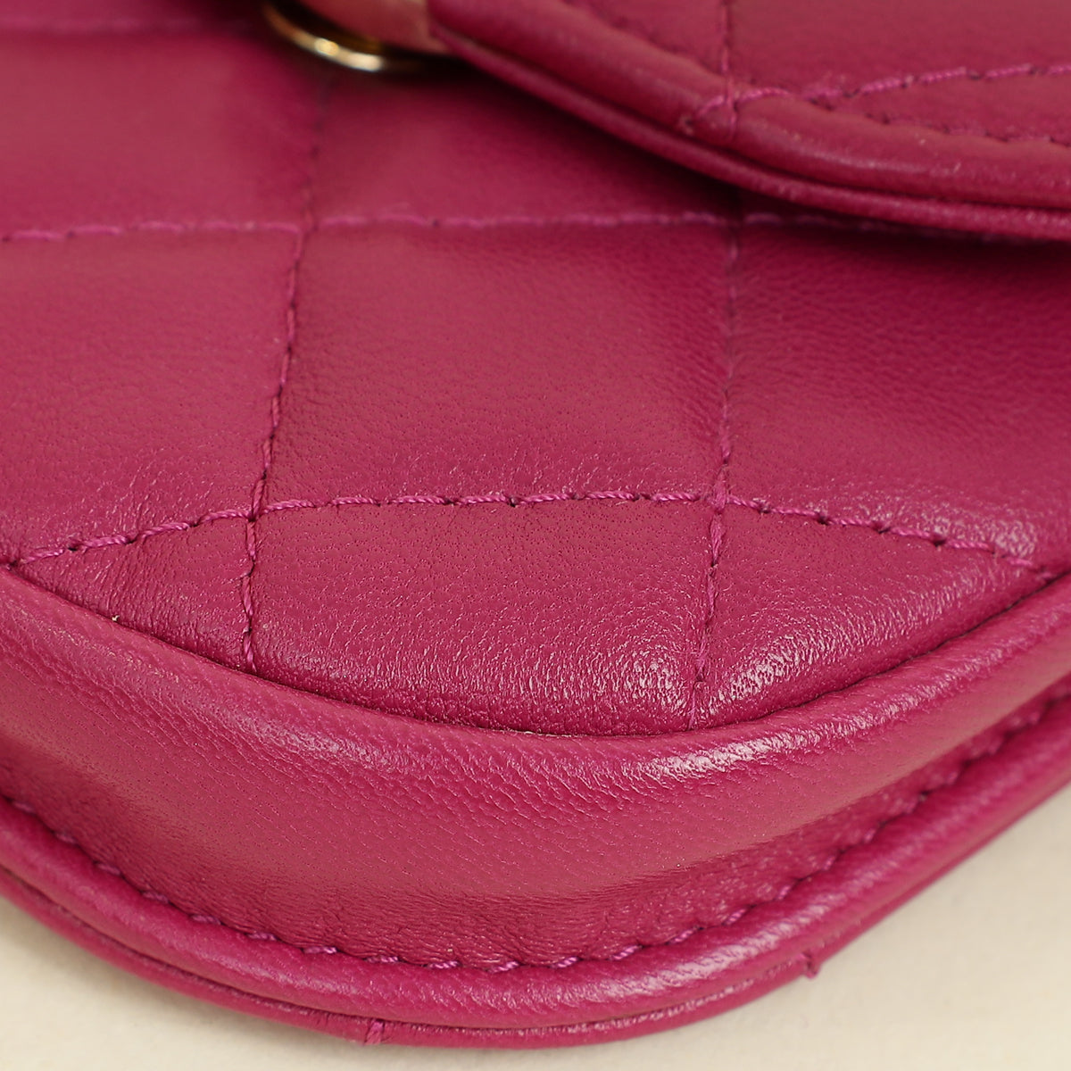 Chanel Fuchsia Mini Waist & Coin Purse Bag