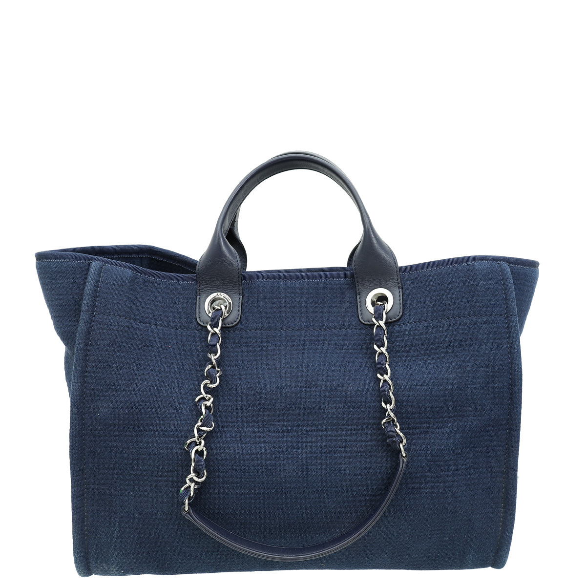 Chanel Navy Deauville Tote Medium Bag-Chanel-THE CLOSET