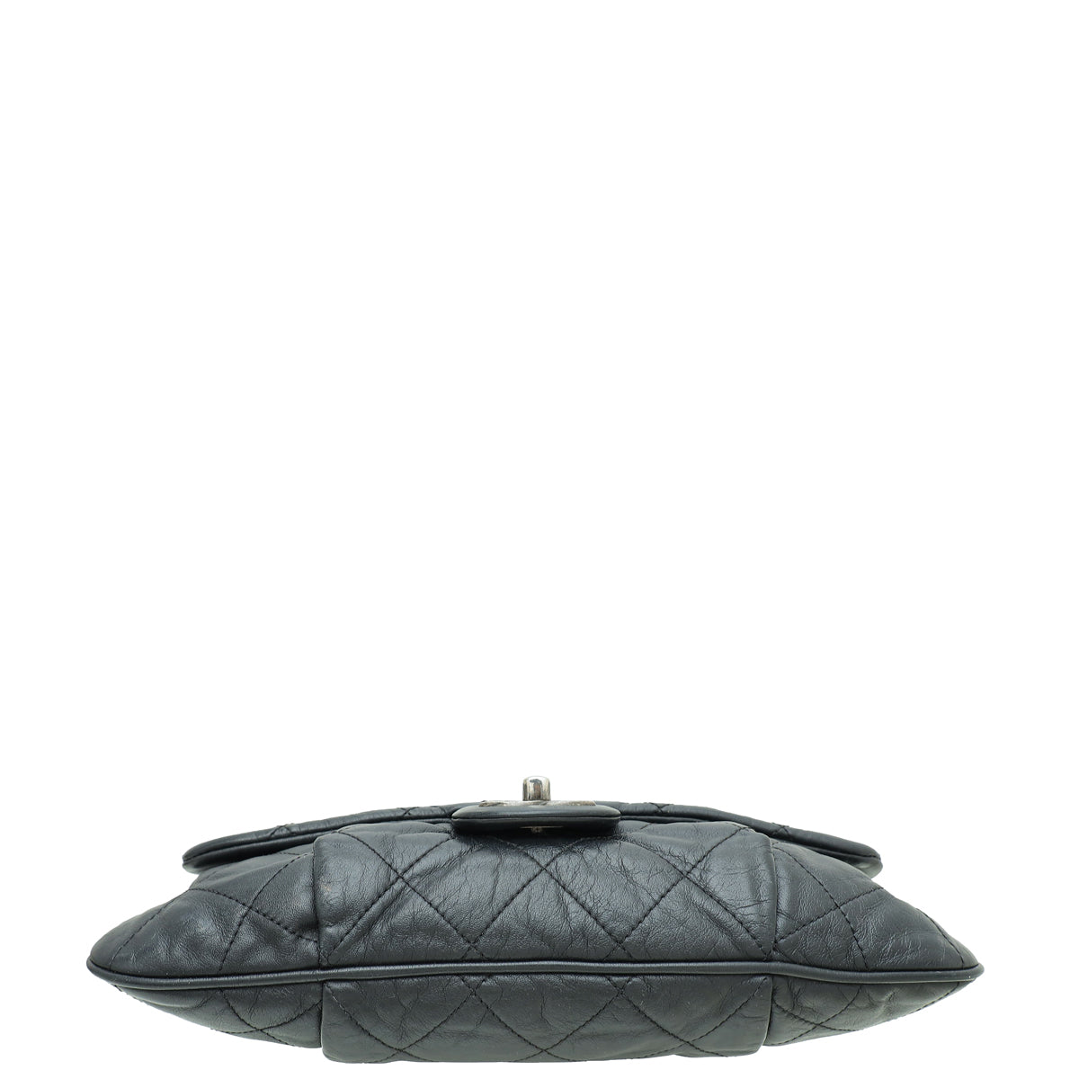 Chanel Black Quilted Coco Pleats Messenger Small Bag