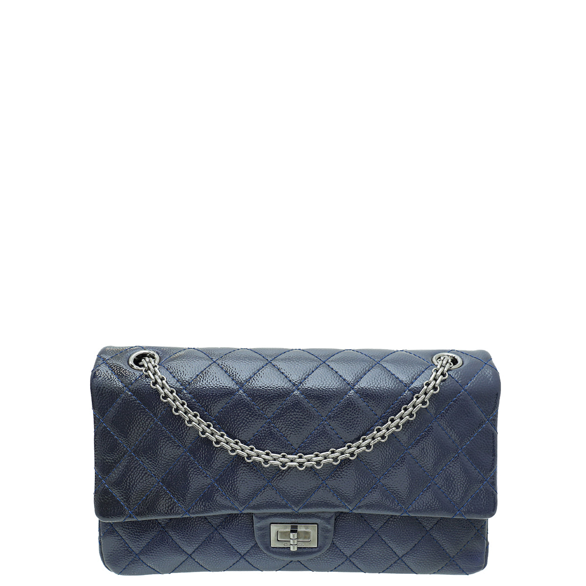 Chanel Navy Blue 2.55 Reissue Double Flap 226 Bag – The Closet