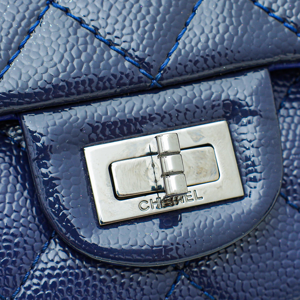 Chanel reissue navy on sale blue