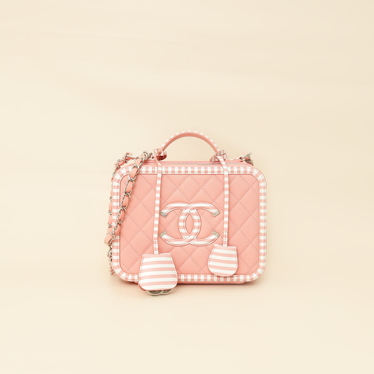 Chanel Bicolor CC Filigree Medium Vanity Case-Chanel-THE CLOSET