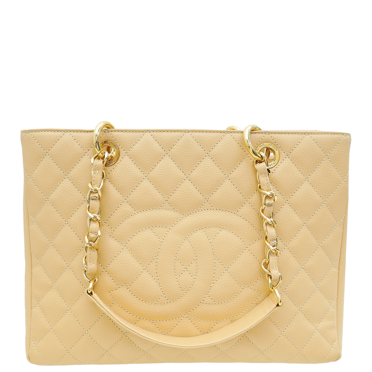 Chanel Beige CC GST Medium Tote Bag-Chanel-THE CLOSET
