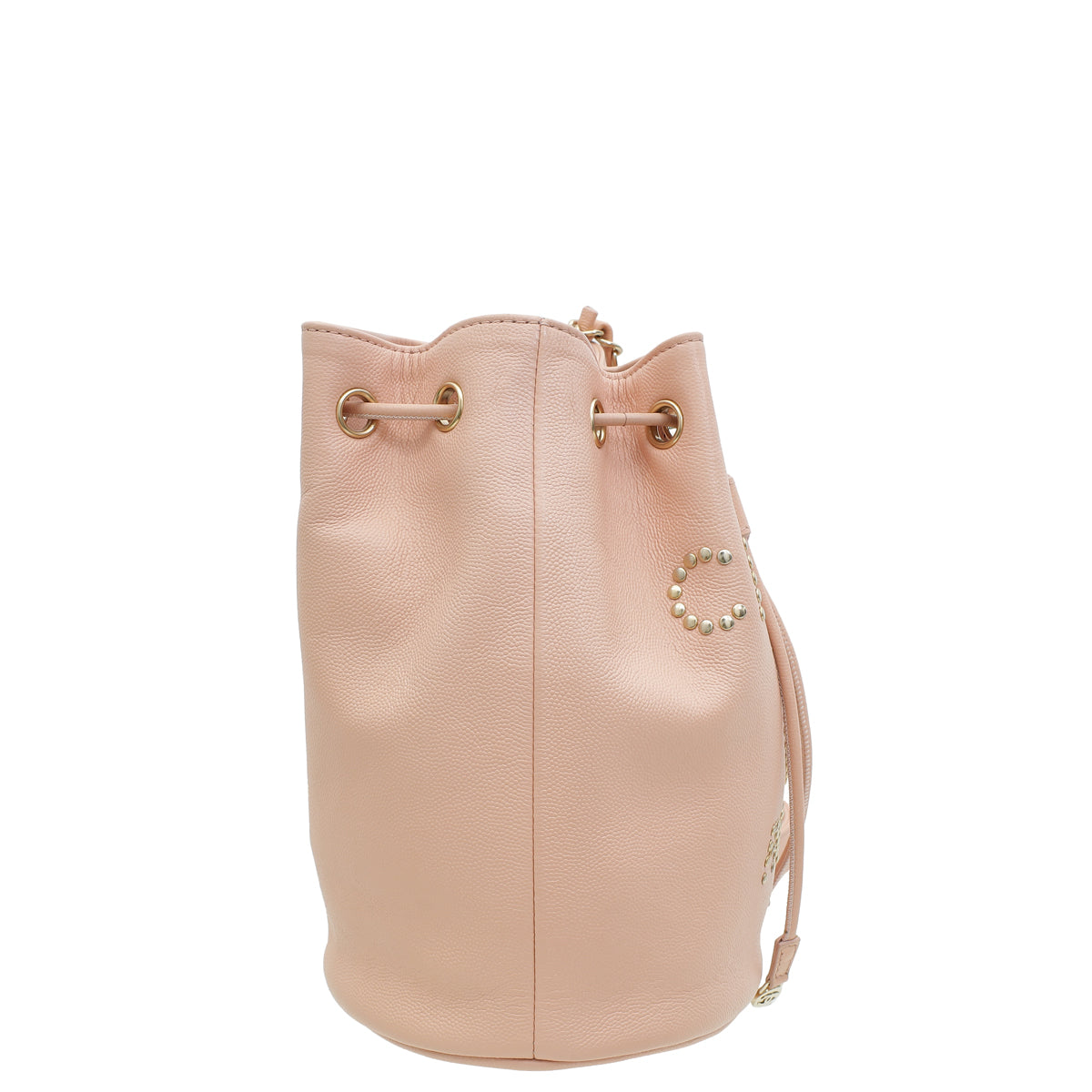 Chanel Pink CC Deauville Drawstring Bucket Bag