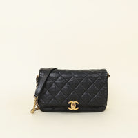 Chanel Black Melody Flap Medium Bag