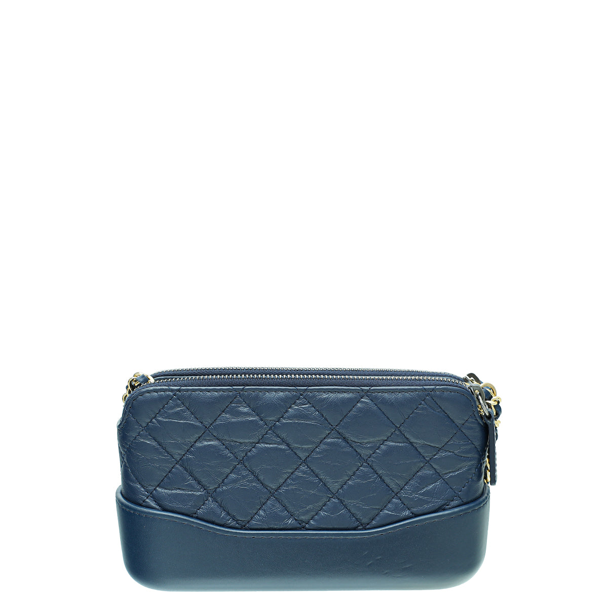 Chanel Blue Gabrielle Double Zip Chain Pouch-Chanel-THE CLOSET