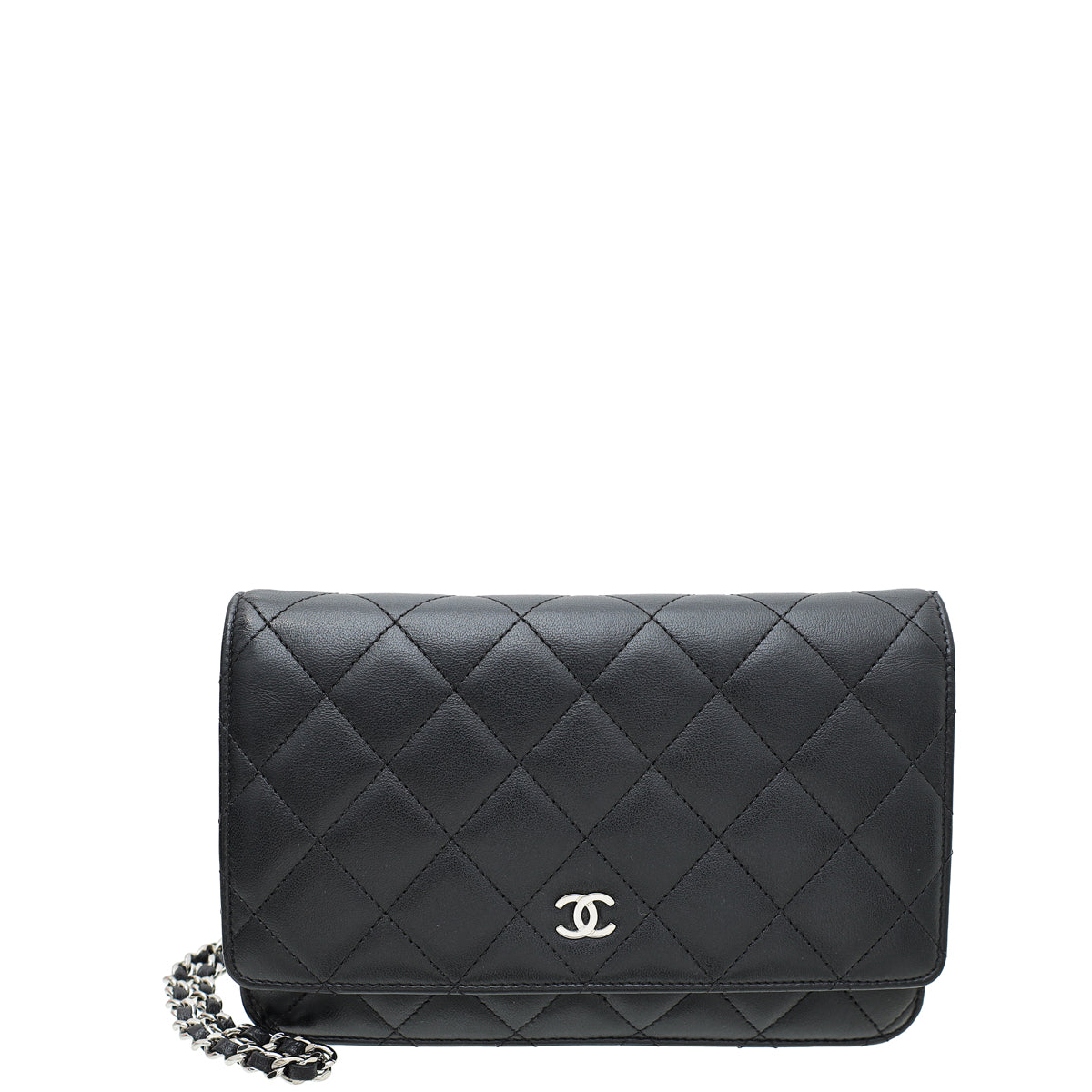 Chanel Black CC Classic Wallet On Chain-Chanel-THE CLOSET