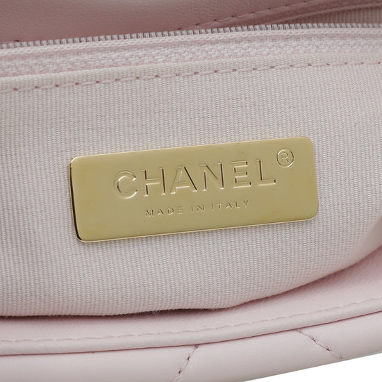 Chanel Light Pink 19 Flap Small Bag