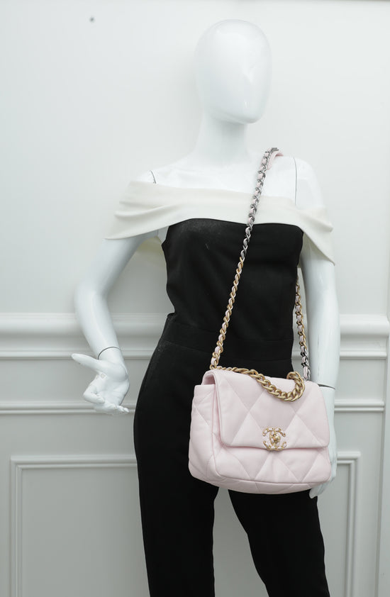 Chanel Light Pink 19 Flap Small Bag – The Closet