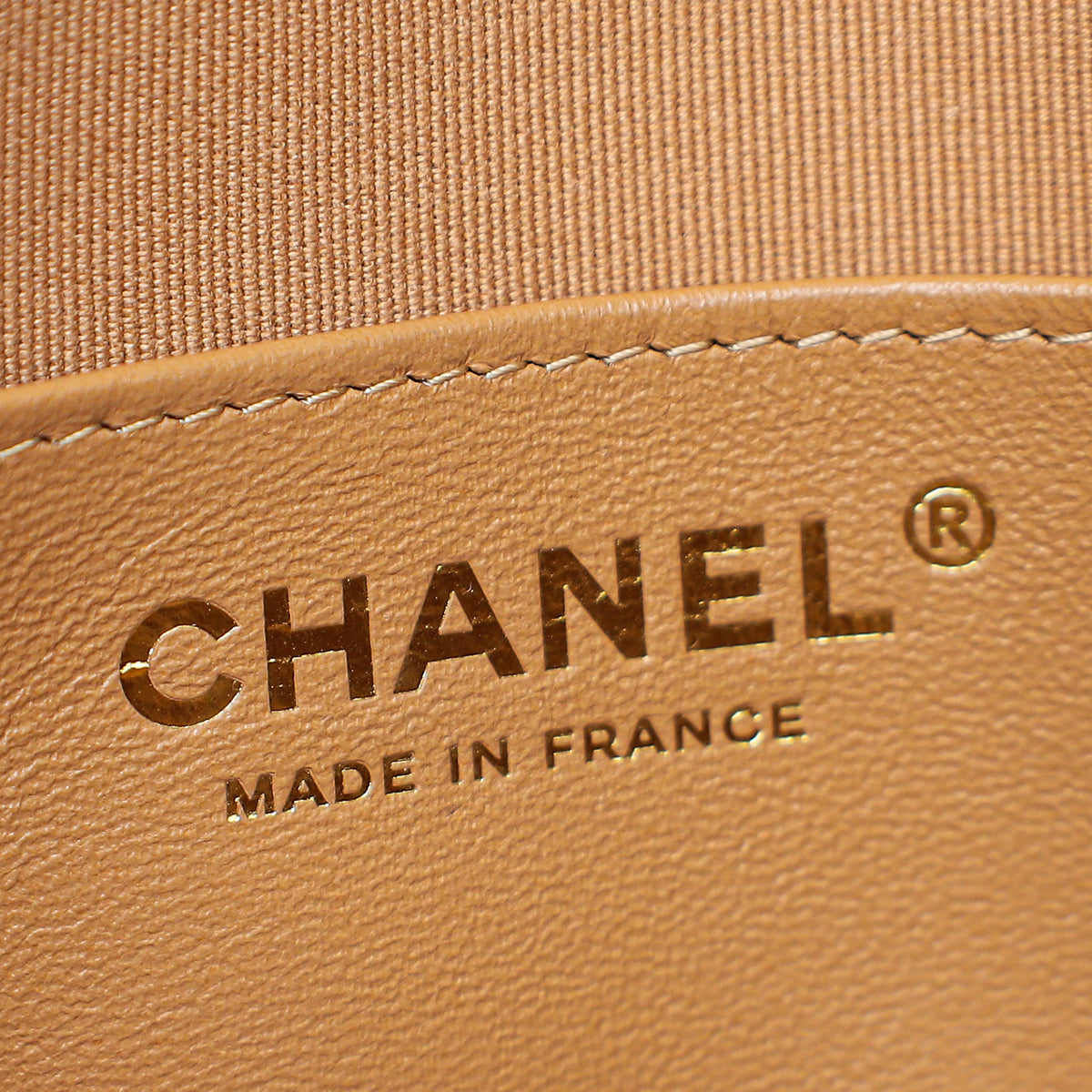 Chanel Caramel CC Curved Flap Bag
