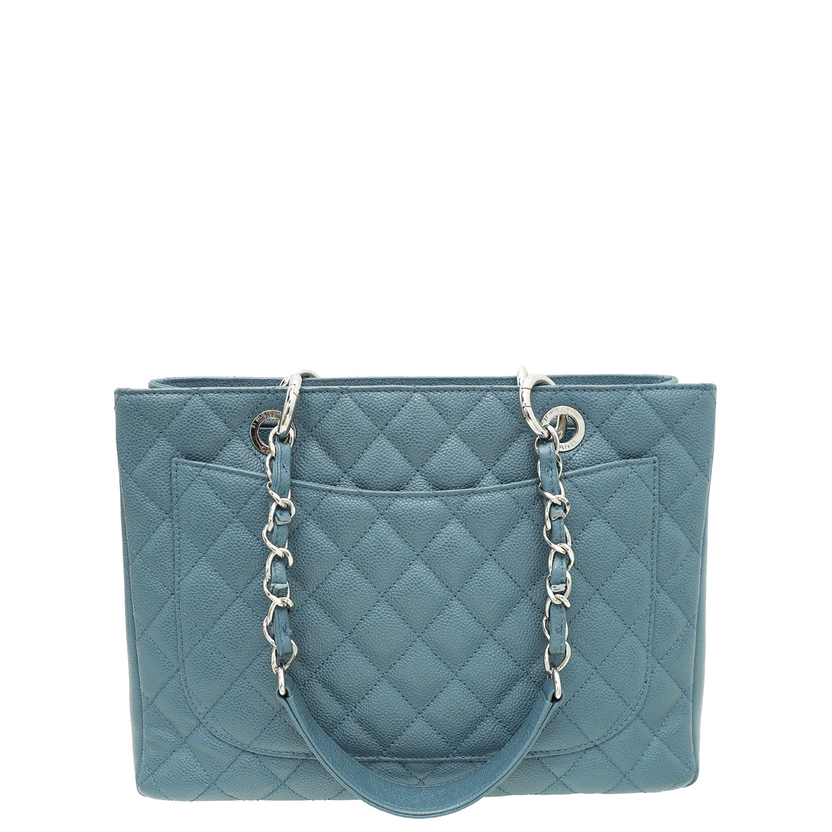Chanel Bluish Grey Grand Shopping Tote (GST) Bag