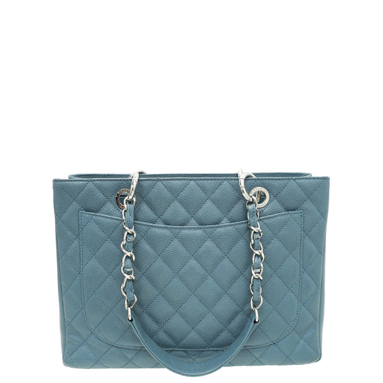 Chanel Bluish Grey Grand Shopping Tote (GST) Bag