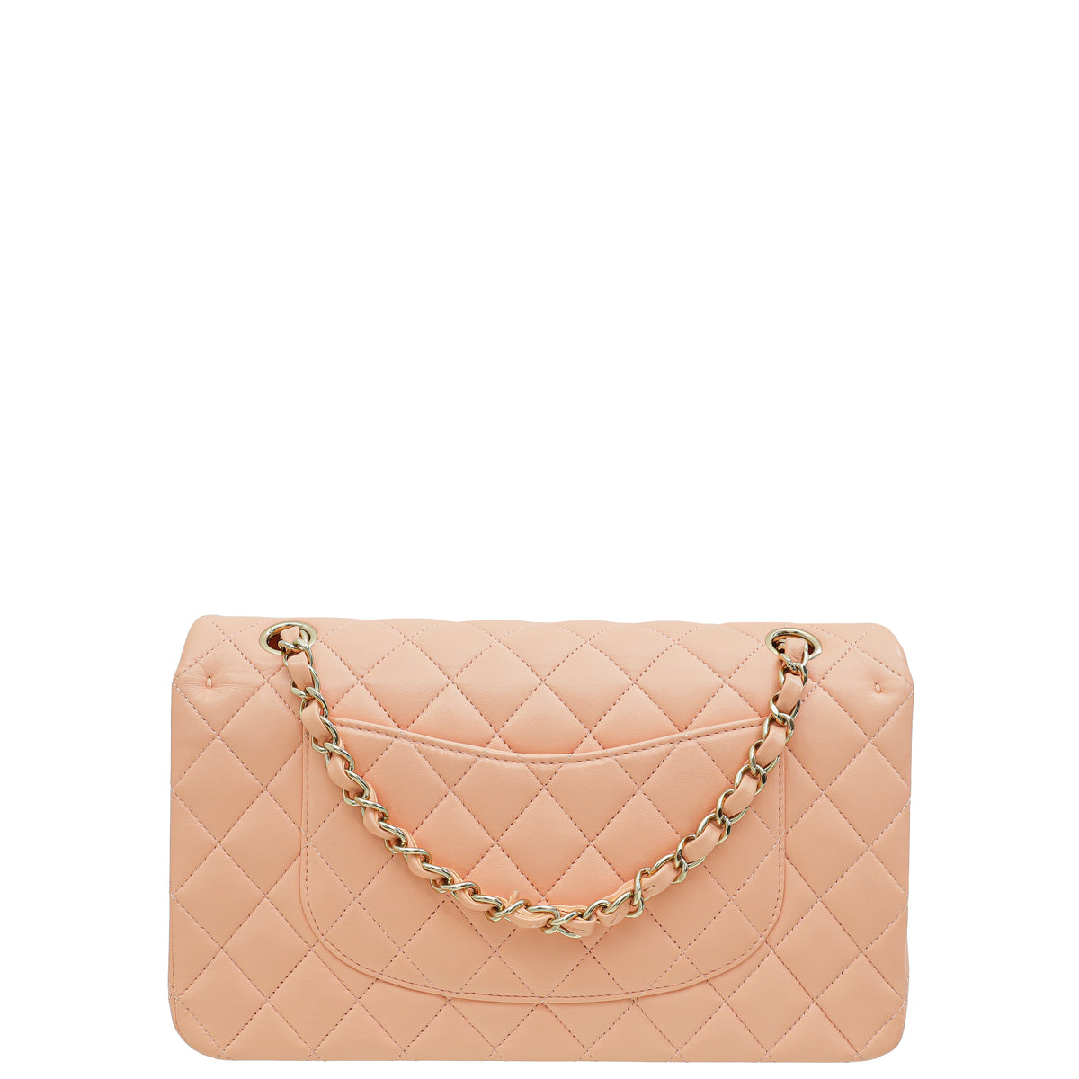 Chanel Salmon Pink CC Classic Double Flap Medium Bag-Chanel-THE CLOSET