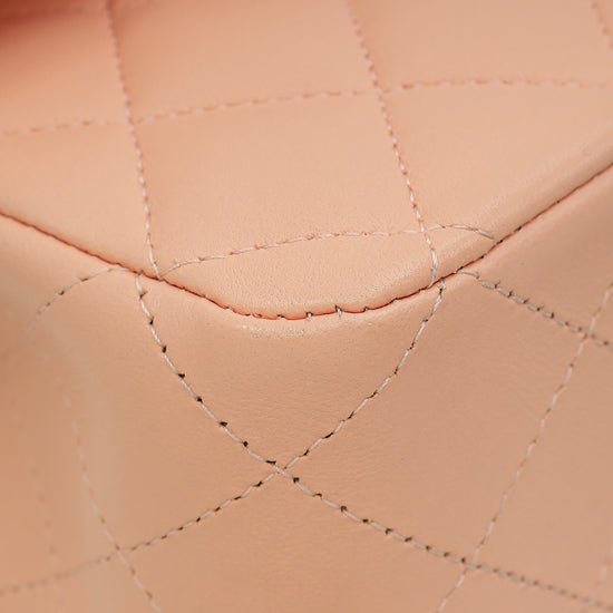 Load image into Gallery viewer, Chanel Salmon Pink CC Classic Double Flap Medium Bag
