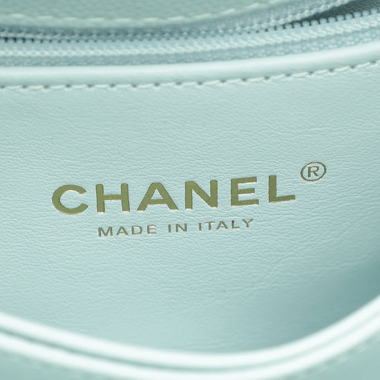 Load image into Gallery viewer, Chanel Light Blue Coco Handle Small Bag
